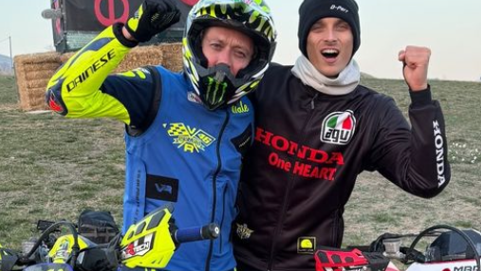 Valentino Rossi and Luca Marini win the 100km of Champions